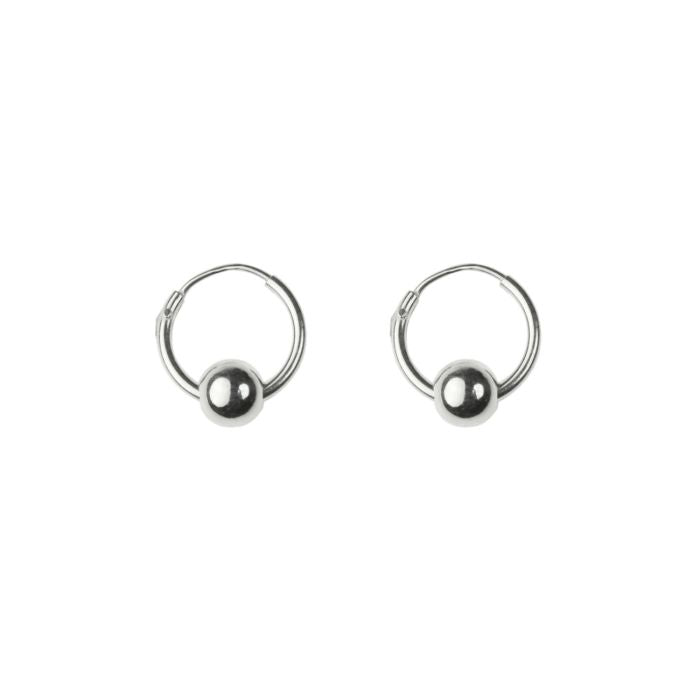 Earhoops With Bead