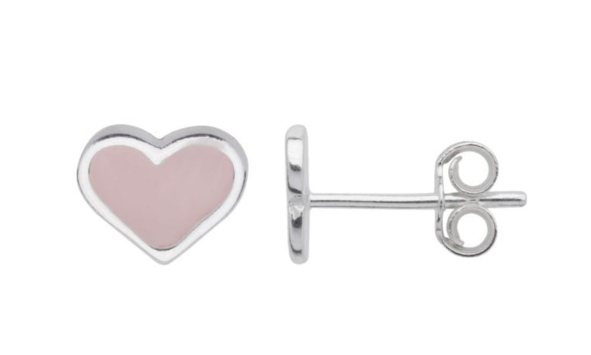 Hearts Baby Pink Studs