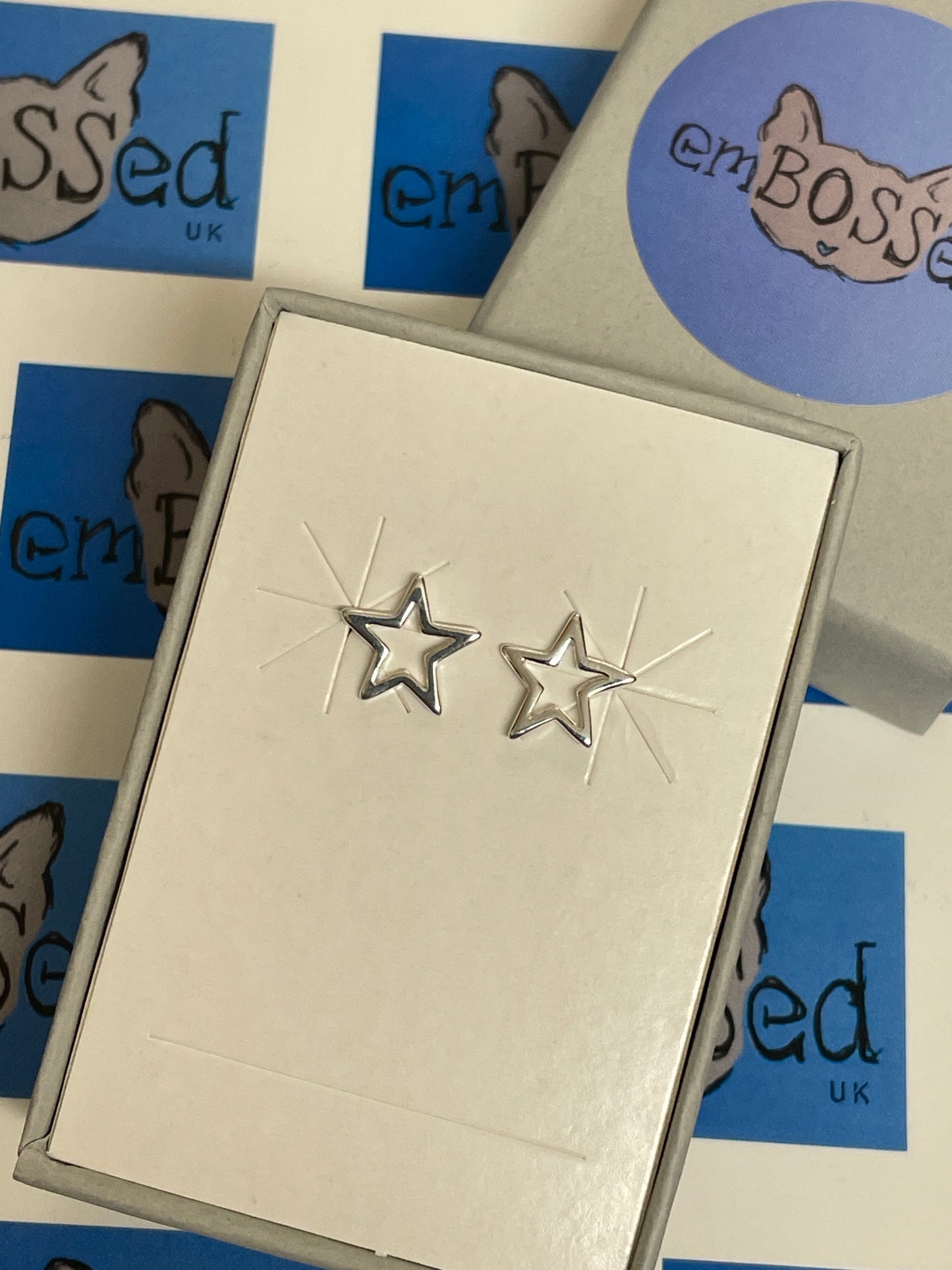 Stars Outline Studs