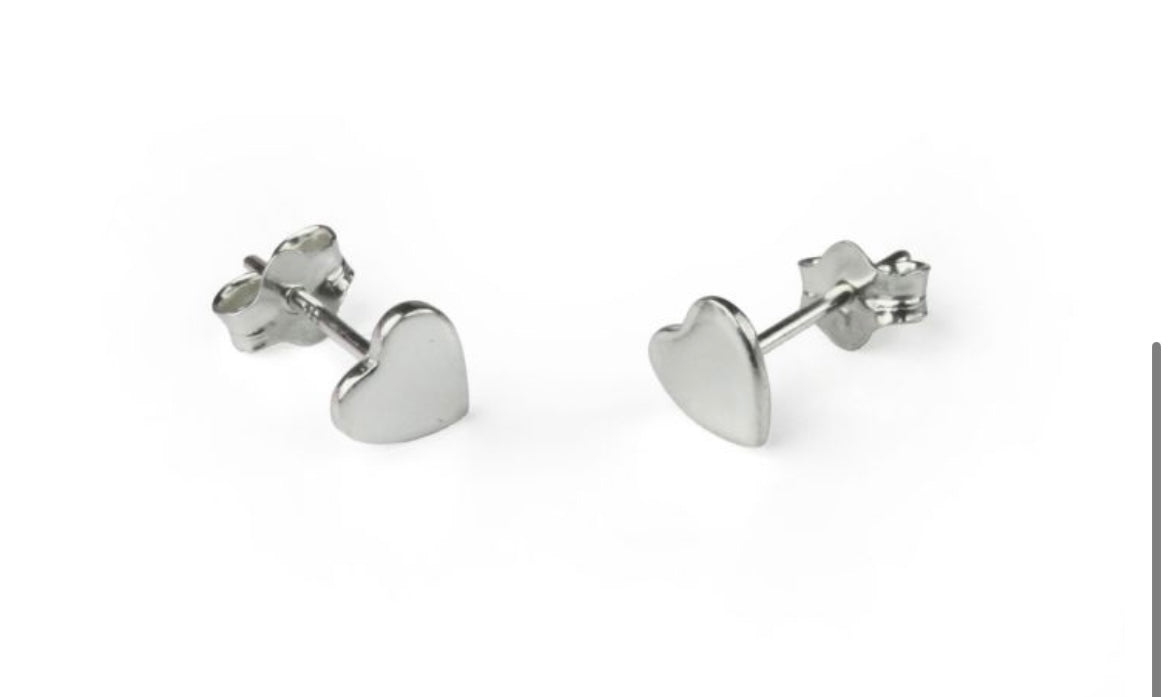 Hearts Solid Studs