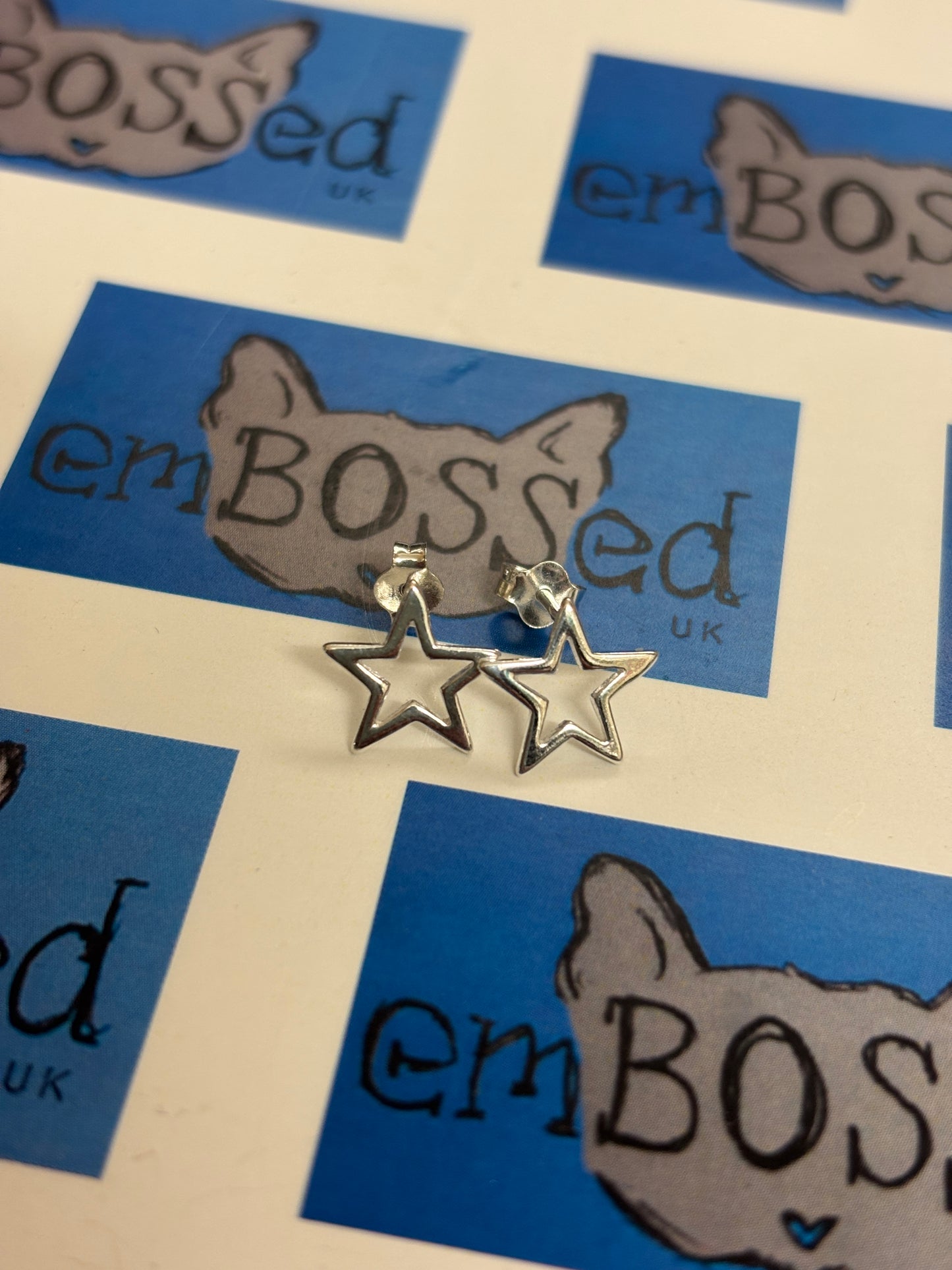 Stars Outline Studs